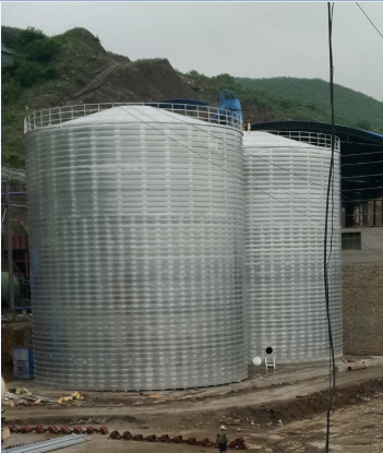 兴隆台粮食钢板仓的安装全过程不用热焊接